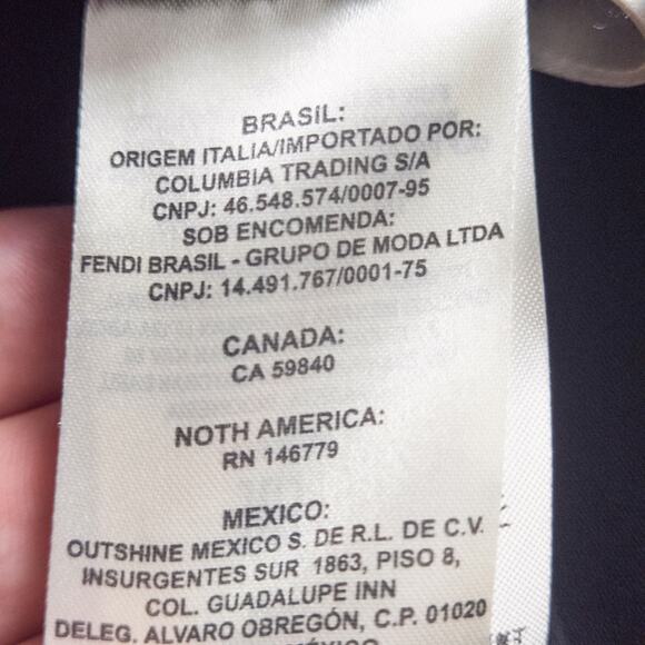 Fendi Women’s Dress Designer Luxury Vintage Black Lace Minimal Dark Romantic 0 - Picture 11 of 12